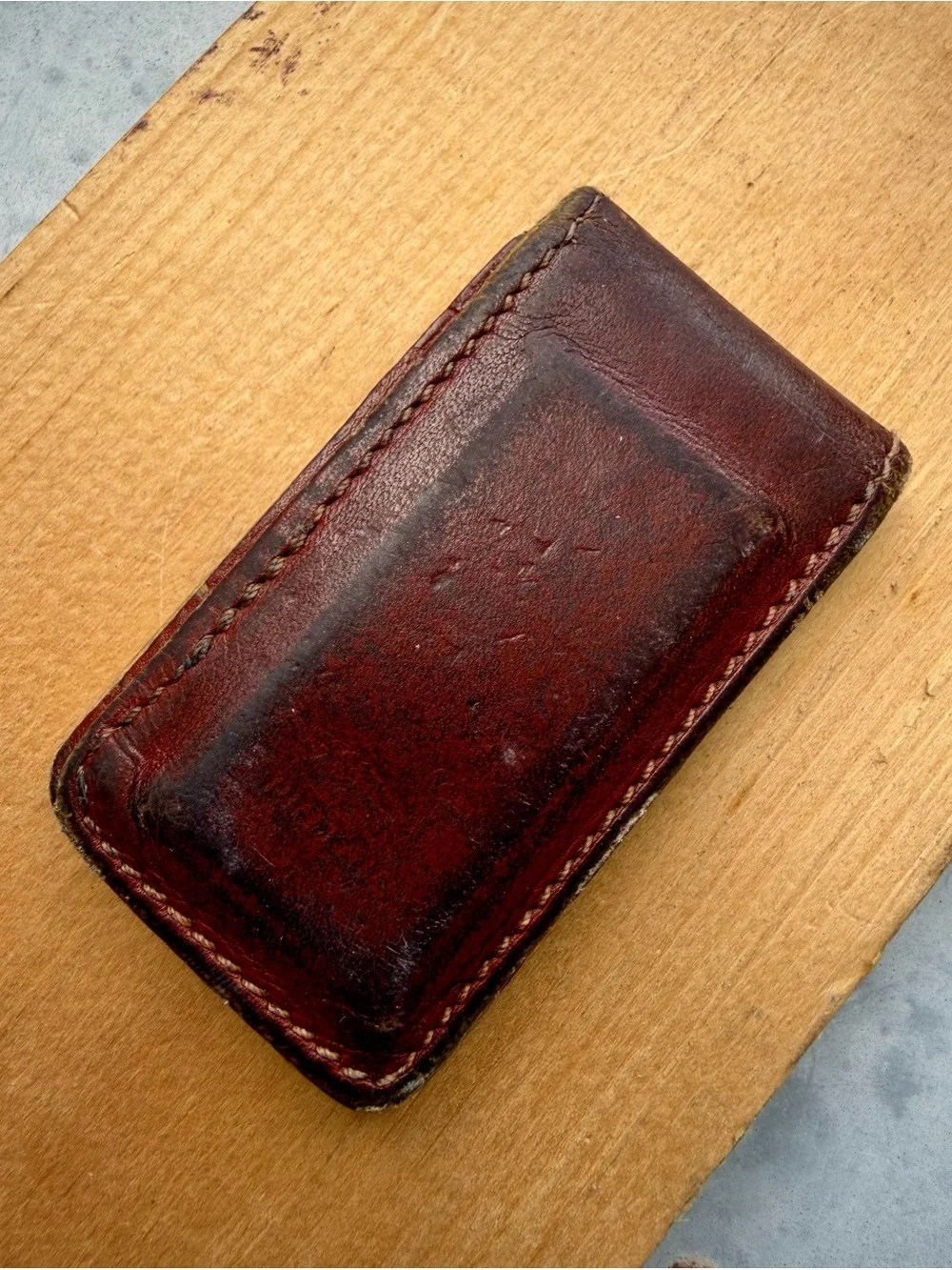1980s Leather Pintail Duck Magnetic Money Clip